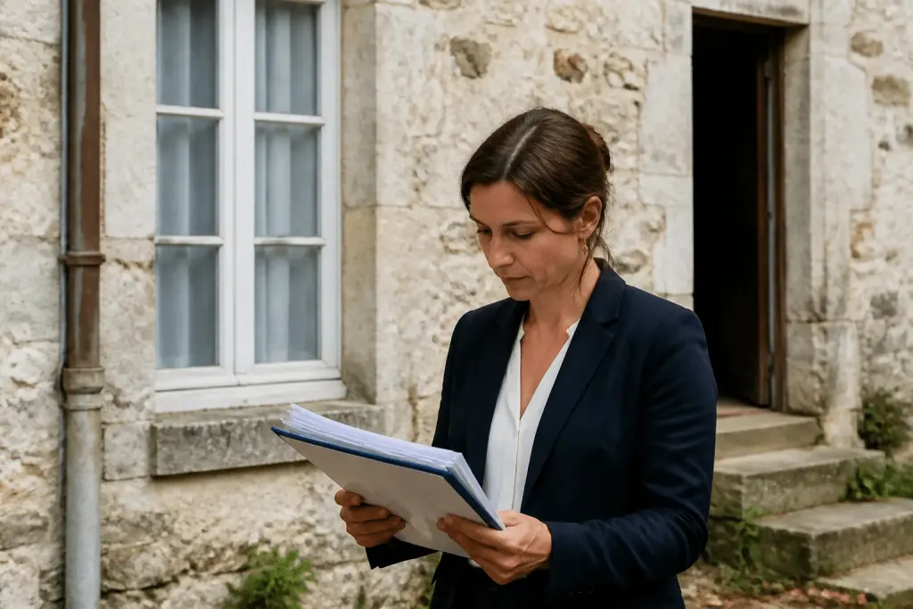 Agent immobilier tenant documents evaluation maison heritage