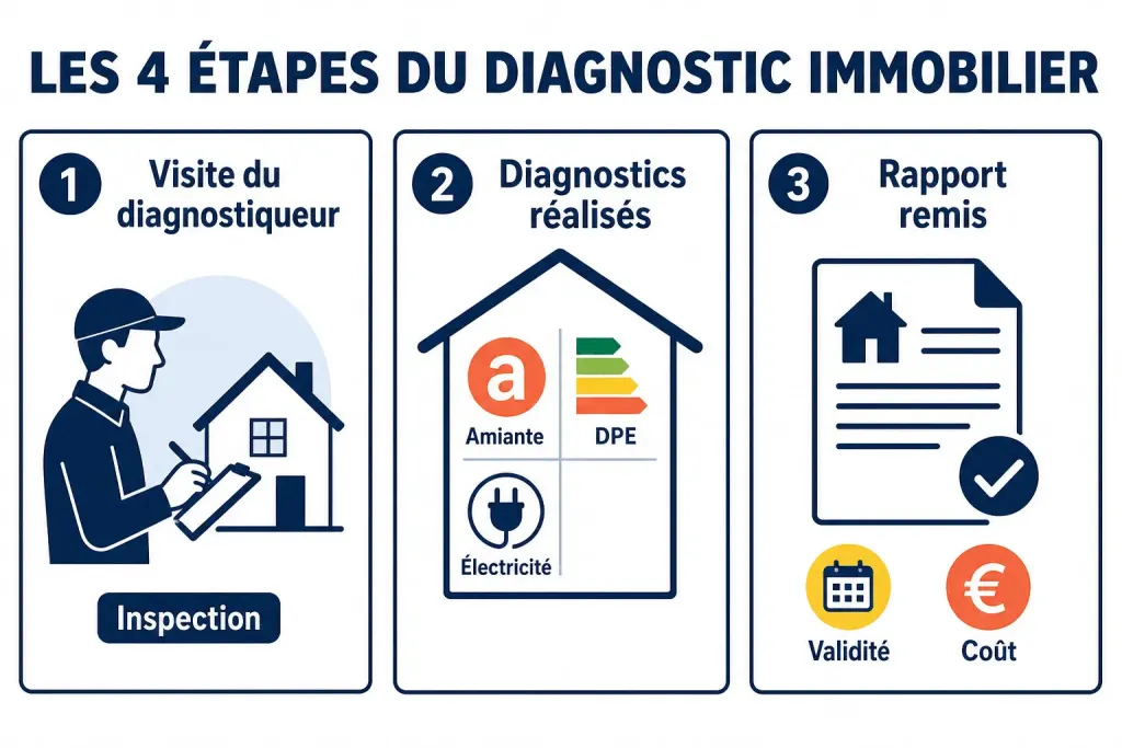 Les 4 étapes du diagnostic immobilier