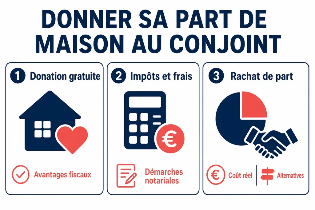 Donner sa part de maison au conjoint