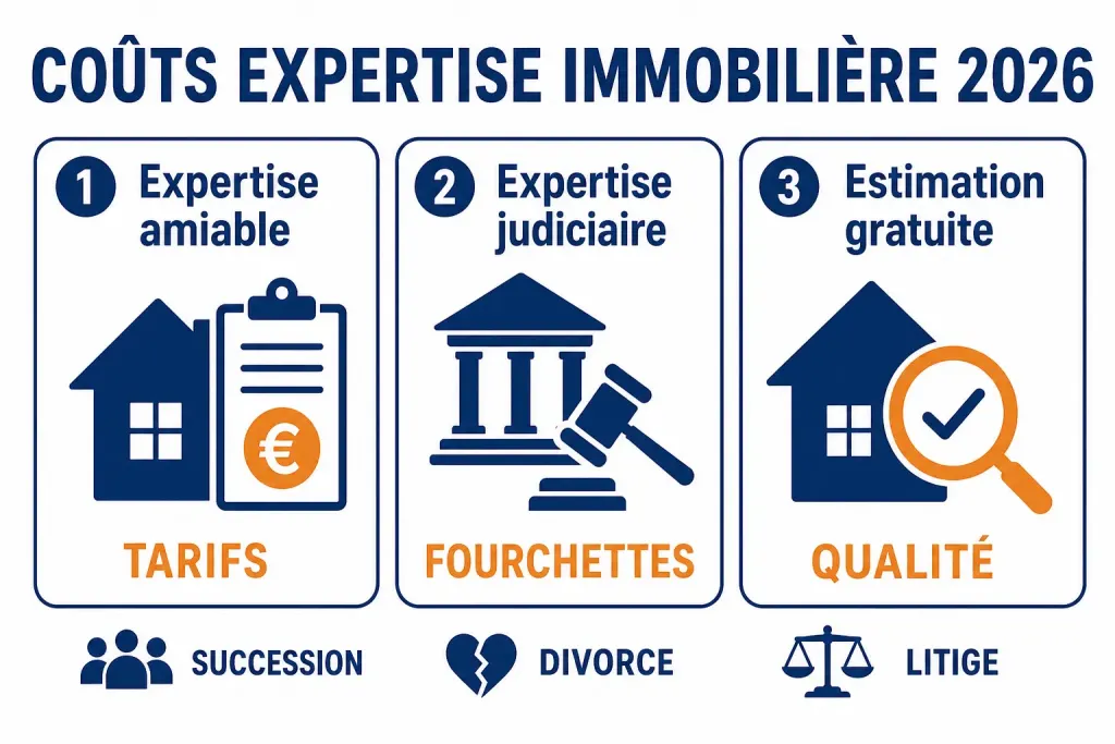 Coûts expertise immobilière 2026