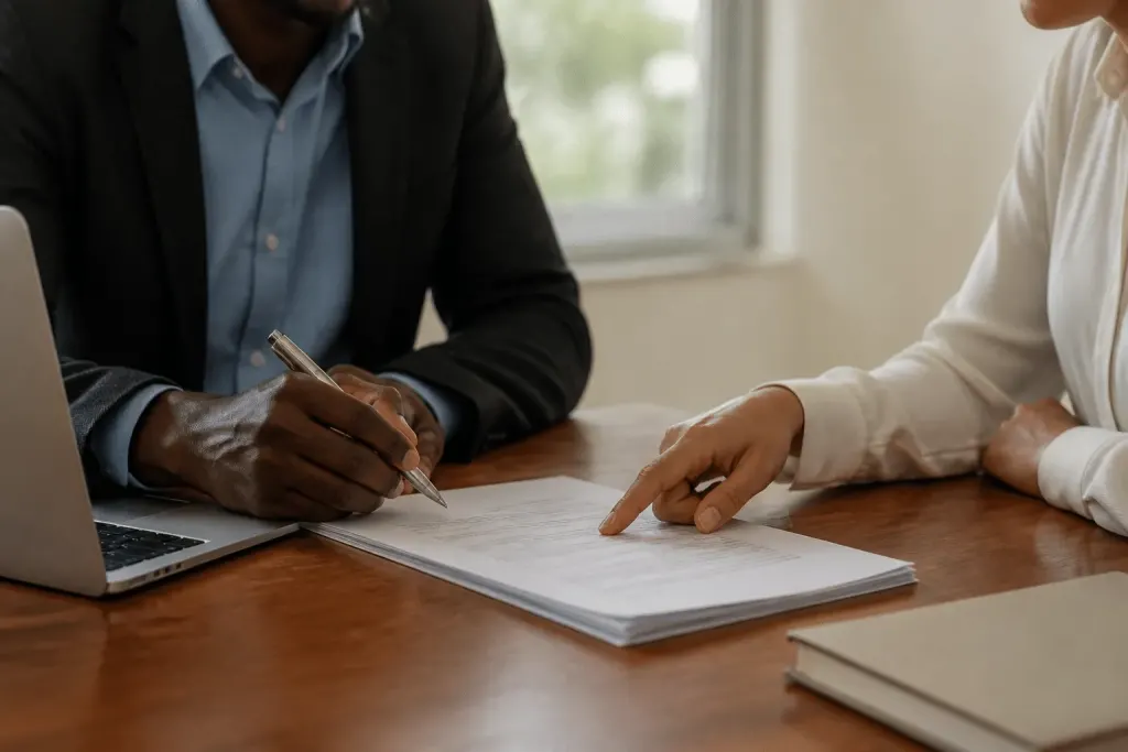 Document de pret avec clauses contractuelles et calendrier de remboursement